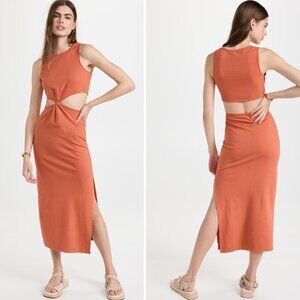 SUNDRY Cutout Midi Dress XS